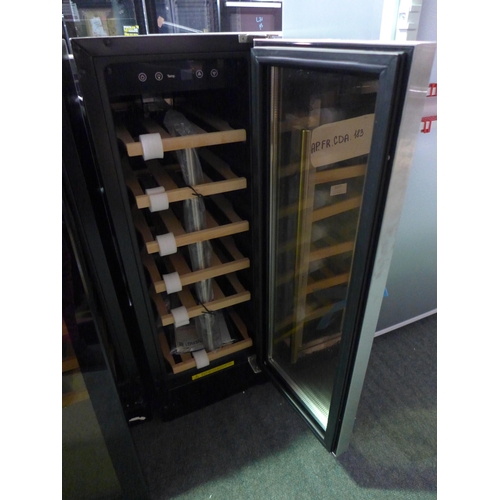 3228 - Viceroy Under Counter Wine Cooler (H870xW295xD570) - model no.:- WRWC30SS, original RRP £332.50 inc.... 