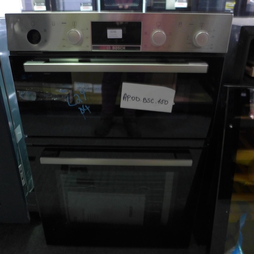 3230 - Bosch Series 2 Built In Double Oven (H888xW594xD550) - model no.:- MHA133BR0B, original RRP £507.50 ... 