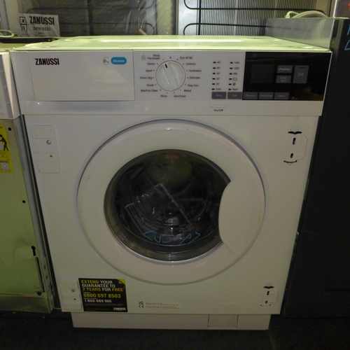 3232 - Zanussi Integrated Washing Machine - 8kg (H819xW596xD540), original RRP £540.84 inc. VAT (422-39) * ... 