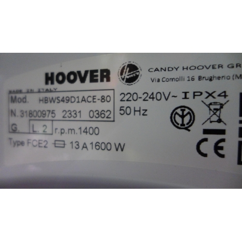 3235 - Hoover H-Wash 300 Lite Integrated Washing Machine (9kg) (H820xW600xD525) - model no.:- HBWS 49D1ACE,... 