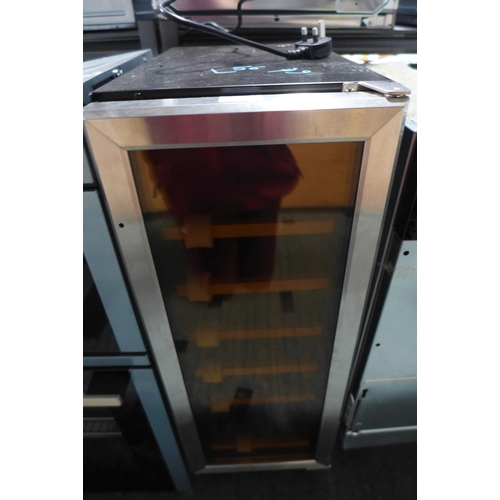 3248 - Viceroy Under Counter Wine Cooler (H870xW295xD570) - model no.:- WRWC30SS, original RRP £332.50 inc.... 