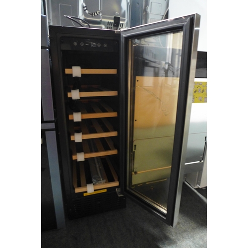 3248 - Viceroy Under Counter Wine Cooler (H870xW295xD570) - model no.:- WRWC30SS, original RRP £332.50 inc.... 