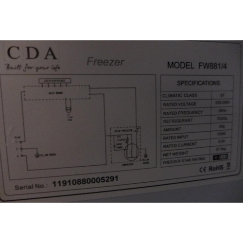 3256 - CDA Tower Freezer (Model No. FW881/4) (4194-52) *This lot is subject to VAT