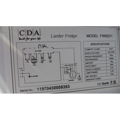 3258 - CDA Integrated Tower Fridge (H1683xW540xD545) - model no.:- FW822, original RRP £463.33 inc. VAT (41... 