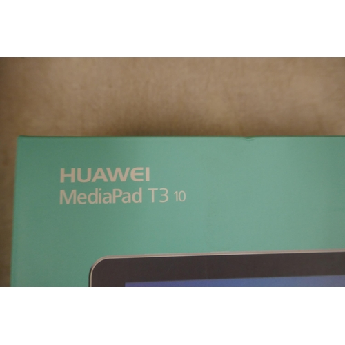 2121B - A Huawei Mediapad T3-10 10 inch tablet computer boxed