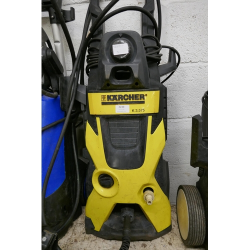 2239 - A Karcher K3.575 jet wash