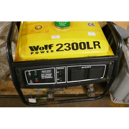 2372 - A Wolf Power 2300LR (AC230v) generator