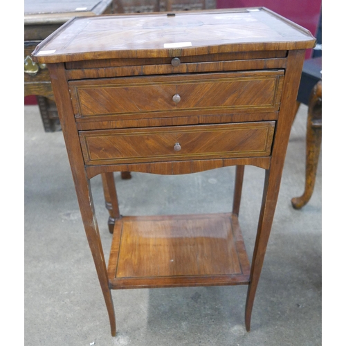 114 - A 19th Century French inlaid kingwood gueridon table