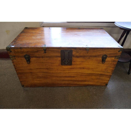 123 - A 19th Century style ships camphorwood chest