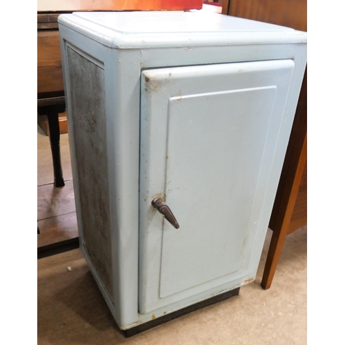 182 - A painted metal meat safe