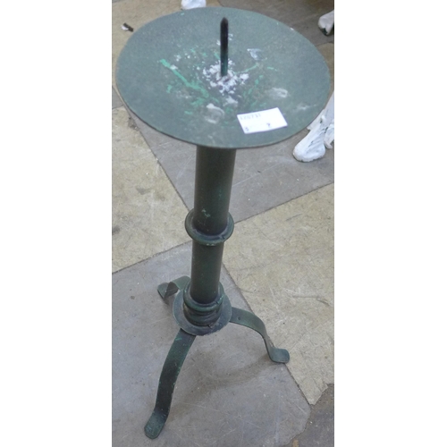 214 - Two metal candle stands