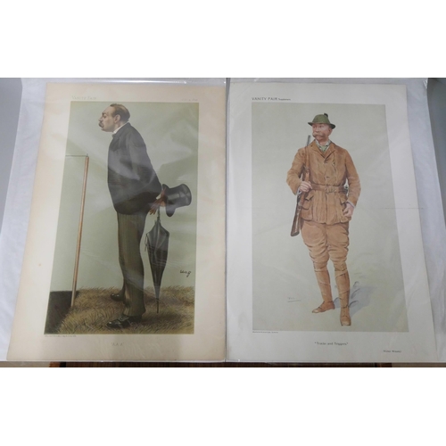 231 - Eight Vanity Fair prints of Sportsmen, issued 1869-1914, unframed