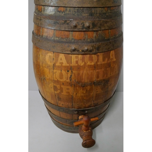 264 - A Spanish coopered oak barrel