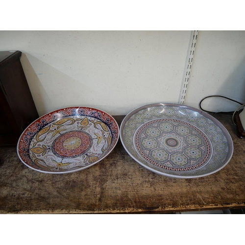 273 - Assorted porcelain chargers and plates