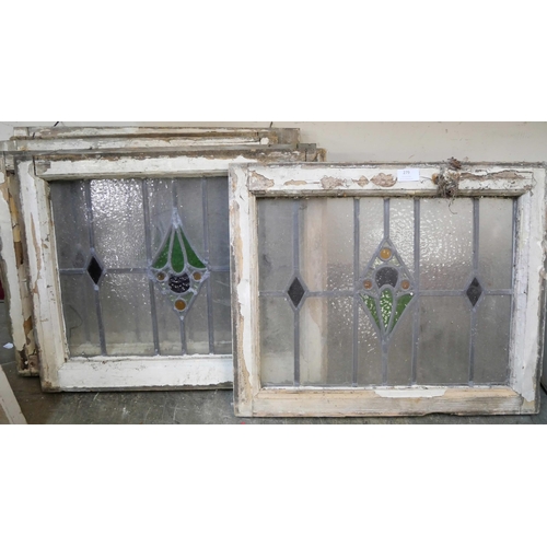 279 - Six early 20th Century stained glass windows