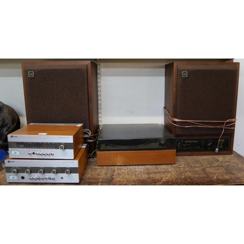 284 - A Lenco stereo and speakers