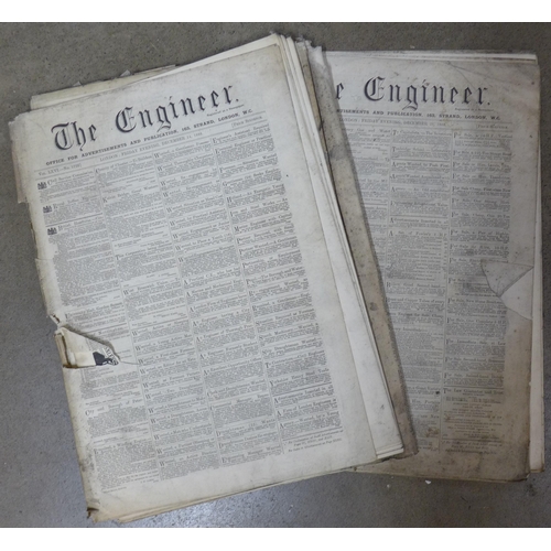 298 - A collection of approximately forty 19th Century Engineer newspapers