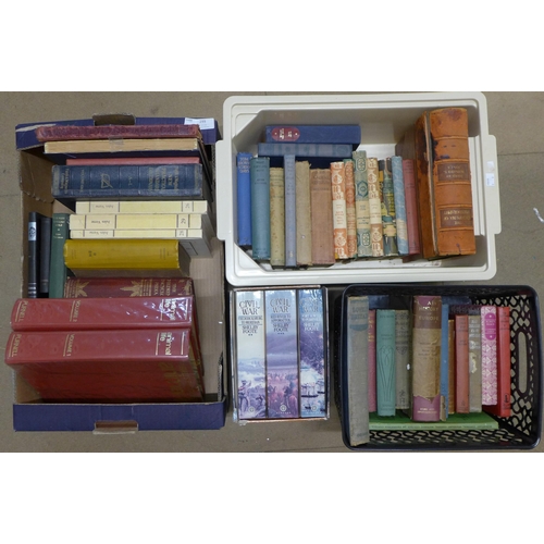 299 - Three boxes of 20th Century hardback and paperback books