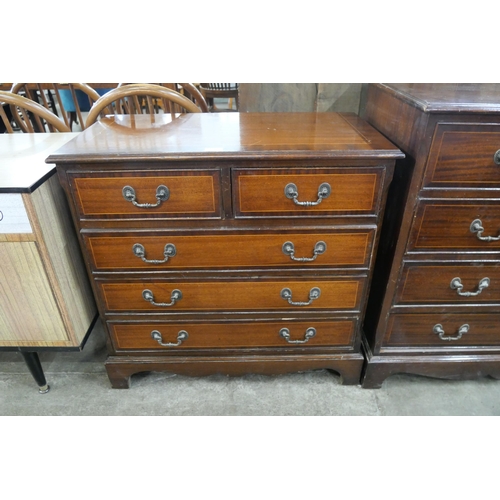 62 - Two mahogany chests of drawers