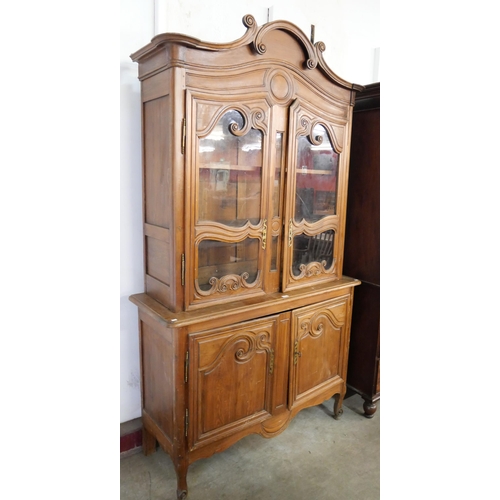 68 - A 19th Century style French Breton pine and beech kitchen dresser