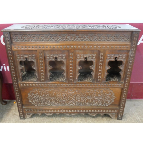 83 - A 19th Century style Moorish carved hardwood console table