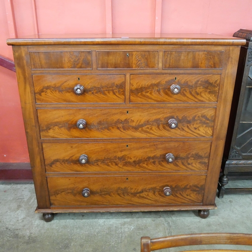 84 - A Victorian mahogany chest of drawers