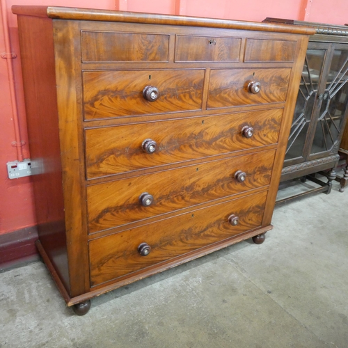 84 - A Victorian mahogany chest of drawers