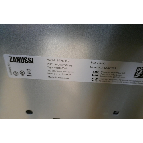 3004 - Zanussi 4-Zone Induction Hob (Model no. ZITN643K) (422-191) *This lot is subject to VAT