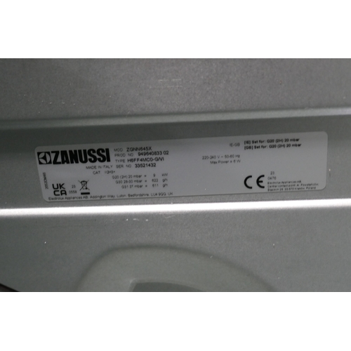 3009 - Zanussi 4-Zone Gas Hob (Incomplete) (H40xW595xD510)  (model no. ZGNN645X) original RRP £165.83 inc. ... 