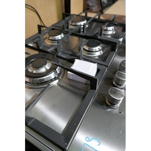 3024 - AEG 5 Burner Gas Hob (H40xW745xD510) (model no. HGB75500SM) original RRP £332.50 inc. VAT (422-73) *... 