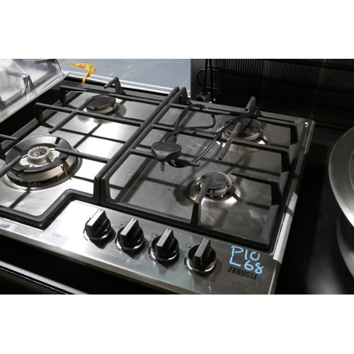 3040 - Zanussi 4-Zone Gas Hob (H40xW595xD510)  (model no. ZGNN645X) original RRP £165.83 inc. VAT (422-68) ... 