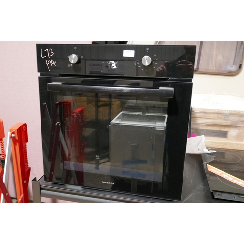 3052 - Viceroy Built-In Oven (Model No. WROV60BK) Missing Shelves - H595xW595xD575, Original RRP £315.84 in... 