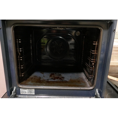 3052 - Viceroy Built-In Oven (Model No. WROV60BK) Missing Shelves - H595xW595xD575, Original RRP £315.84 in... 