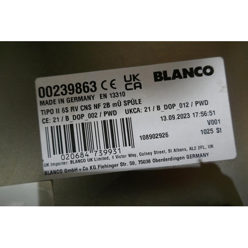 3055 - Blanco Metal 1.5 Sink with Drainer (422-99) * This lot is subject to VAT