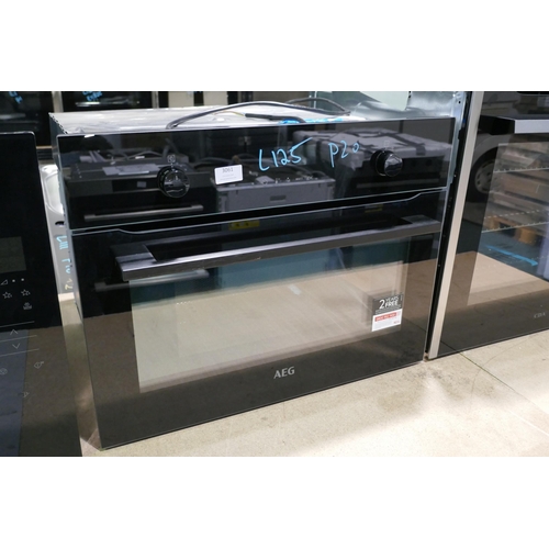 3061 - AEG Compact Multifunction Oven with Microwave - Black (Model No. KMK565060B) (H455xW595xD567), origi... 