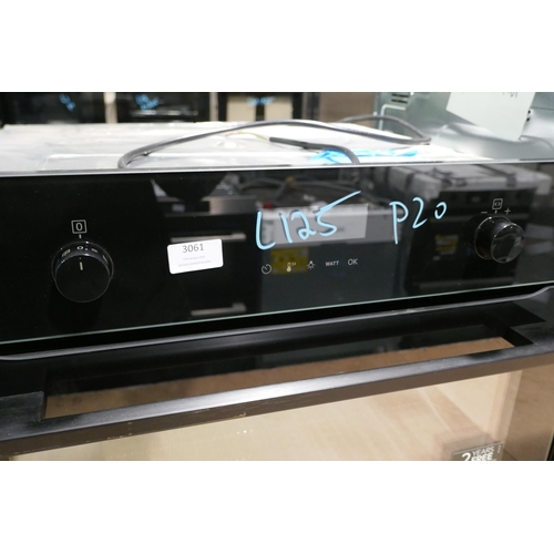 3061 - AEG Compact Multifunction Oven with Microwave - Black (Model No. KMK565060B) (H455xW595xD567), origi... 