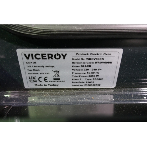 3064 - Viceroy Single Oven - Black (H595xW595xD547)  (model no. WROV60BK) original RRP £315.84 inc. VAT (42... 