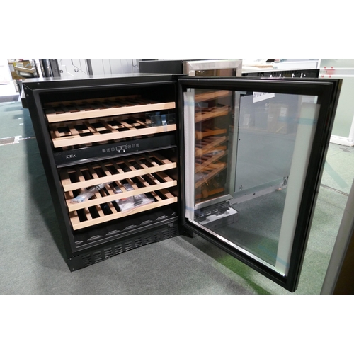 3072 - CDA Under Counter 30CM Wine Cooler (H820xW595xD570) - model no.:- FWC604BL, original RRP £569.17 inc... 