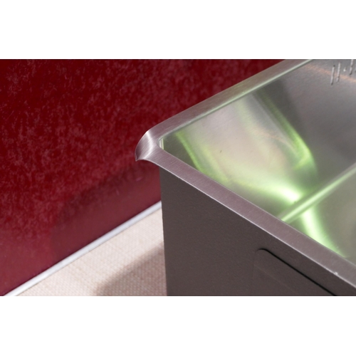 3077 - Samos Composite Undermount Rock Grey 1.0 Sink With metal frame  (422-110) * This lot is subject to V... 