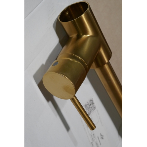 3085 - Fontus brushed gold mixer tap (422-195) *This lot is subject to VAT