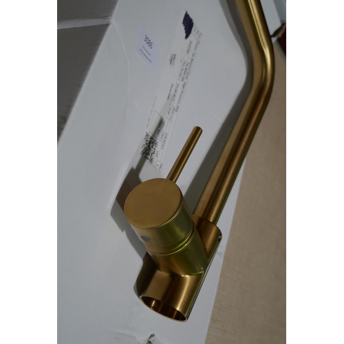 3086 - Fontus brushed gold mixer tap (422-196) *This lot is subject to VAT