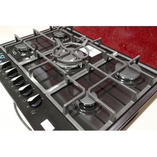 3088 - CDA Gas-on-Glass 5 Burner Hob - Model HG7251BL (422-51) * This lot is subject to VAT