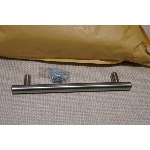 3092A - Qty Of Emily Brushed Nickel Steel Bar Handles (128x168mm) (4194-119) *This lot is subject to VAT