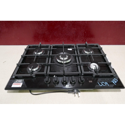 3094 - AEG 5 Burner Gas on Glass Hob (H61xW740xD510) - model no.:- HKB75450NB, original RRP £474.17 inc. VA... 