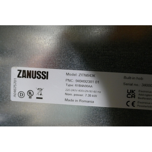 3121 - Zanussi 4 Zone Induction Hob (H44xW590xD520) - model no.:- ZITN643K, original RRP £249.17 inc. VAT (... 