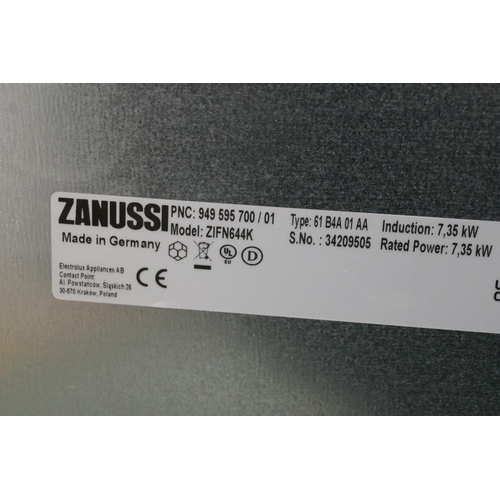 3134 - Zanussi 4 Zone Induction Hob (H44xW590xD520) - model no.:- ZIFN644K, original RRP £332.5 inc. VAT (4... 