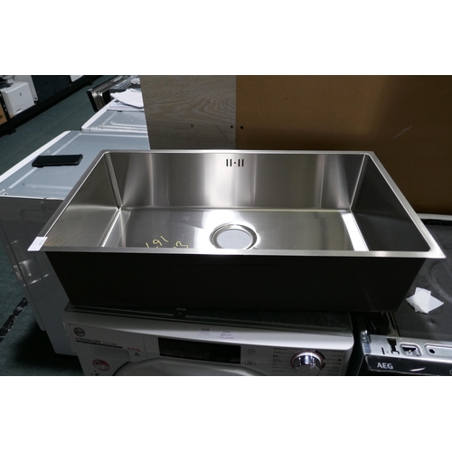 3139 - Installation Round Stainless Steel Sink (450mm)  and a Idro Stainless Steel 1.0 Sink With Metal Fram... 