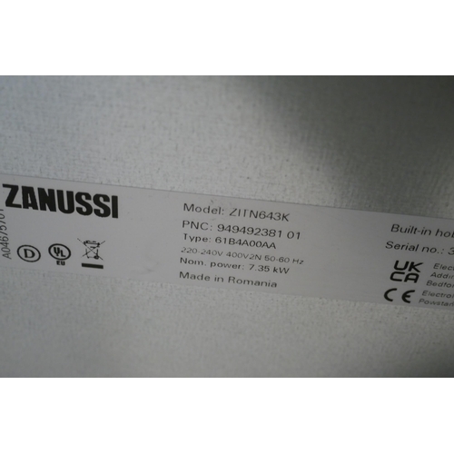 3140 - Zanussi 4 Zone Induction Hob - Model ZITN643K  (4194-207) *This lot is subject to VAT