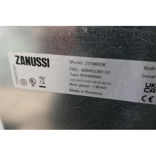 3145 - Zanussi 4 Zone Induction Hob (H44xW590xD520) - model no.:- ZITN643K, original RRP £249.17 inc. VAT (... 