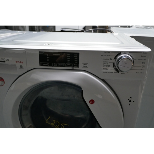 3150 - Hoover Integrated H-wash & Dry 300 Lite Washer Dryer (8+5kg) (H820xW600xD525) - model no.:- HBD 485D... 